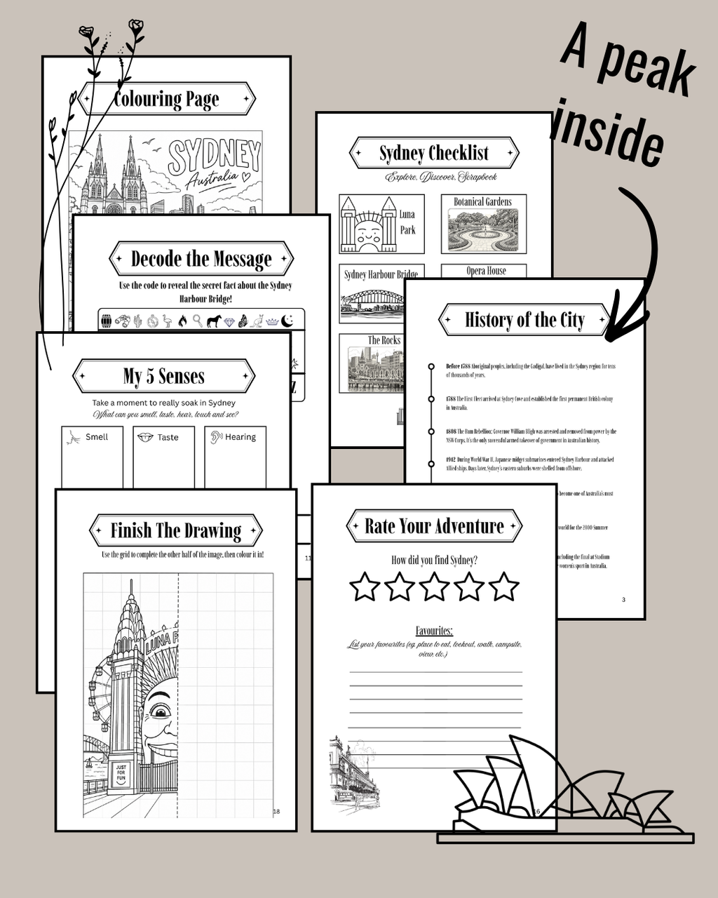Sydney Adventure Book