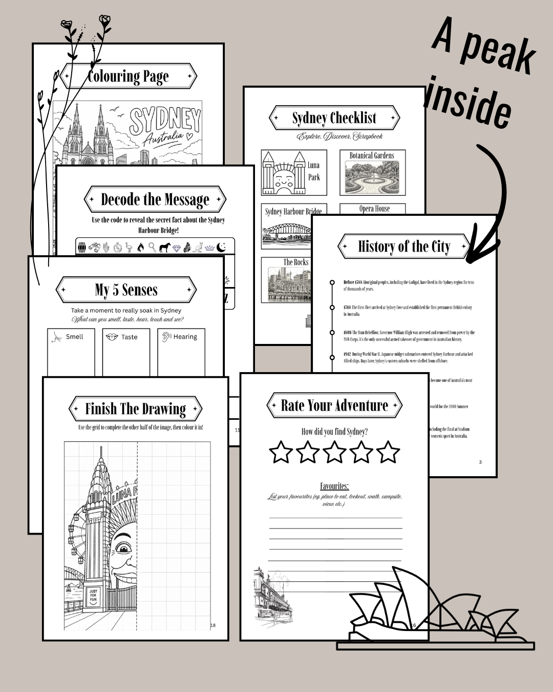 Sydney Adventure Book